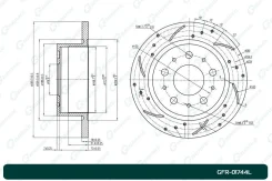 ���� ��������� ��������������� ������������� G-brake GFR-01744L ����� G-Brake GFR-01744L GFR01744L ����