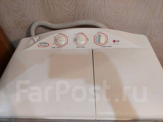 Стиральная машина полуавтомат, LG, 4,0 кг, б/у, в наличии. Цена: 6 600 ...