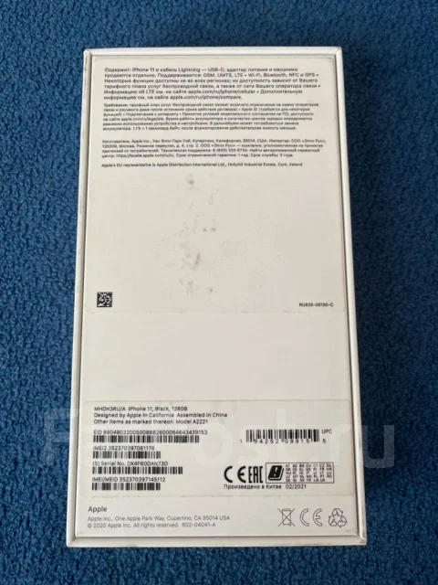 Apple iPhone 11. �/�, 128 ��, ������, 3G, 4G LTE, ����������, NFC ����