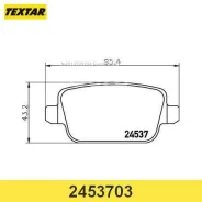 ������� ��������� ������ Textar 2453703 (BD3005, GDB1732) 2453703 ����
