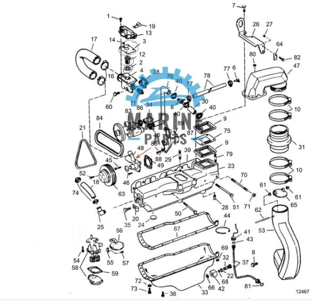 ����� �������������� MERCRUISER/VOLVO 3.0L ������. ����