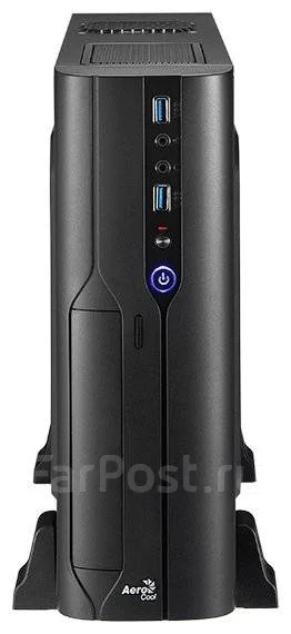 ������ Aerocool Cs-101 Black , slim desktop, mATX/mini-ITX, 2x USB 3.0, 400�� SFX ����