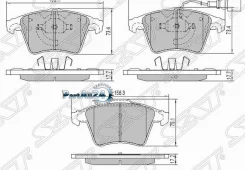 ������� ��������� (�������) Volkswagen Touareg 02-10 / Transporter 03- SAT ST-7H0 698 151, �������� ST7H0698151 ����