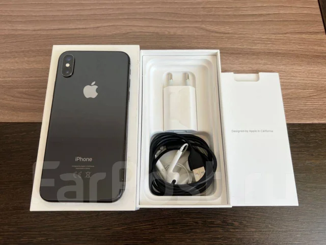 Apple iPhone X. �/�, 64 ��, ������, 3G, 4G LTE, NFC ����