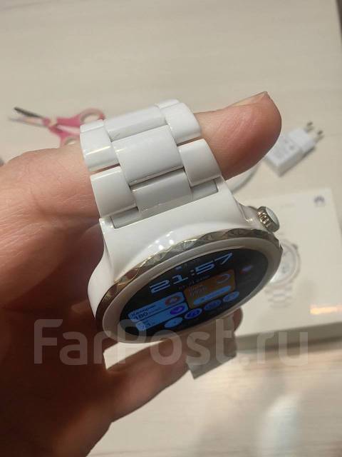 Смарт часы huawei gt 3 pro ceramic, б/у, в наличии. Цена: 15 000₽ во ...
