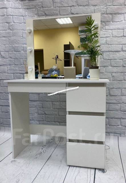 Косметический стол с подсветкой Сура (Белый), офис, новый, в наличии ...