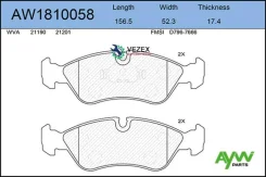 ������� ��������� �������� Daewoo Nexia/Lanos/Espero, OPEL Astra 98/Omega A/Vectra A-B/Kadett 93 Aywiparts AW1810058 AW1810058 ����