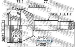 ���� FORD Transit 06-13 ���. Febest 2110TRD9A48 2110TRD9A48 ����
