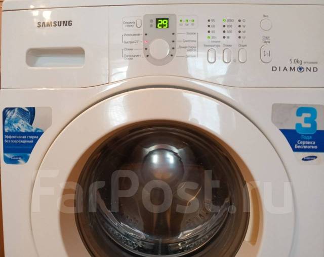 Стиральная машина Samsung 5кг, 5,0 кг, б/у, в наличии. Цена: 13 000₽ во ...