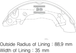 ������� ��������� Hyundai Accent, ����� ���������� 5830524A00 Sangsin Brake Sangsin Brake SA046 SA046 ����