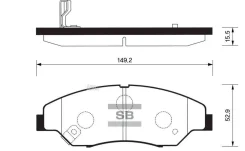 ������� ��������� ����� KIA Sortage 93-05 Sangsin Brake SP1118 SP1118 ����
