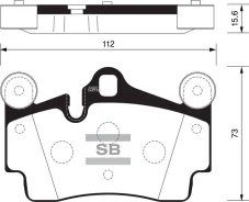 ������� ��������� VW Touareg ������ 7L0698451B Sangsin Brake Sangsin Brake SP2198 SP2198 ����