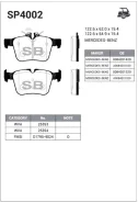 ������� ��������� �������� ������ �����:HI-Q Mercedes-BENZ C-Class (W205) Sangsin Brake SP4002 SP4002 ����