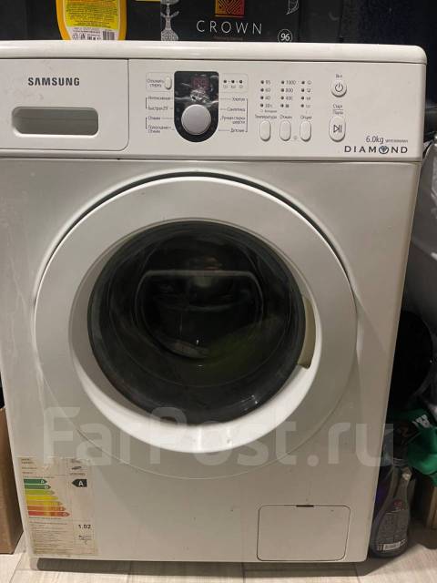 Продам стиральную машину Samsung Diamond 6.0 kg, 6,0 кг, б/у, в наличии ...