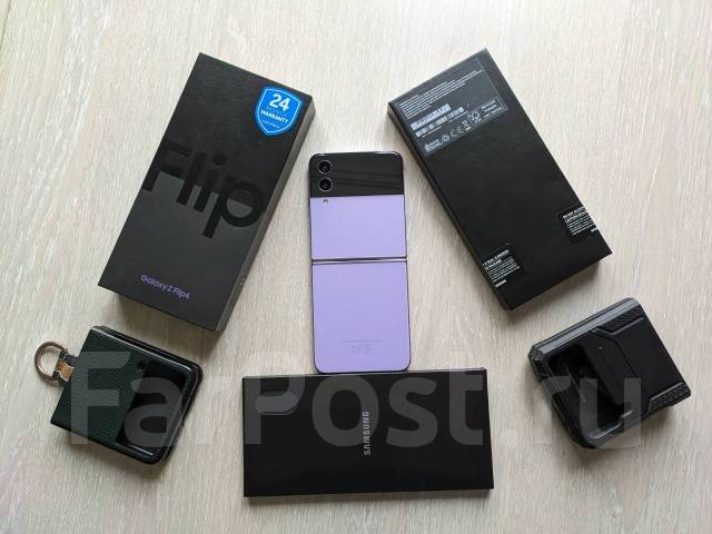 Samsung Galaxy Z Flip4, 8/256 ГБ, 6.70", раскладушка, фиолетовый, 3G ...