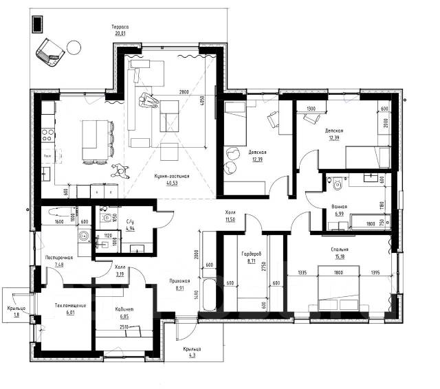 Строительство домов из газобетонных блоков, отсева блока, кирпича в ...