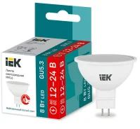 ����� LED MR16 ����� 8�� 12-24� 4000� GU5,3 IEK ����