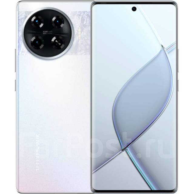 Смартфон Tecno Spark 20 Pro+, 256 гб, 6.78", белый, 3G, 4G LTE, Dual ...