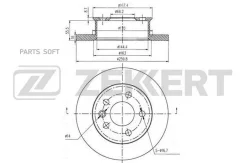 ���� ����. �����. VW Transporter IV 90- (������� D=260�� ��������������� ����) Zekkert BS-5096 BS5096 ����