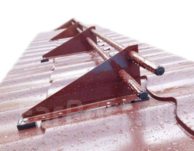 Монтаж кровельных ограждений(снегозадержателей), уборка снега с крыш во ...