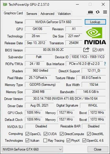 GeForce GTX 660 ����