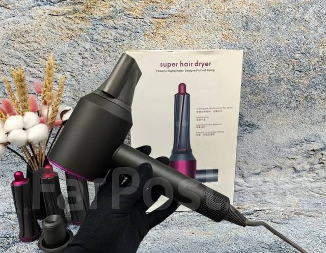 Фен стайлер для волос Dyson, мультистайлер, плойка, для завивки, Дайсон ...