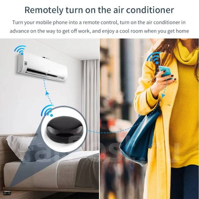 Умный пульт Tuya Smart Life Wi-Fi ИК 360 градусов с голосовым упр-нием ...