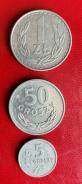 1 zloty, 5, 50 groszy ������. ����
