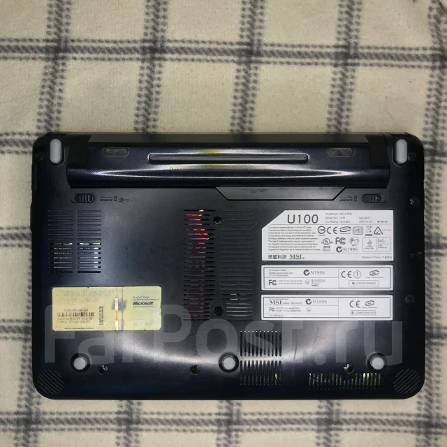 MSI Wind U100. 10.2", 1,6����, ��� 1024 ��, ���� 256���, WiFi: 1, Bluetooth: 1 ����