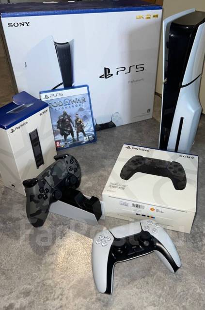 Sony PlayStation 5 Slim 1TB + 2 геймпад, игра. Гарантия. Турецкий акк ...