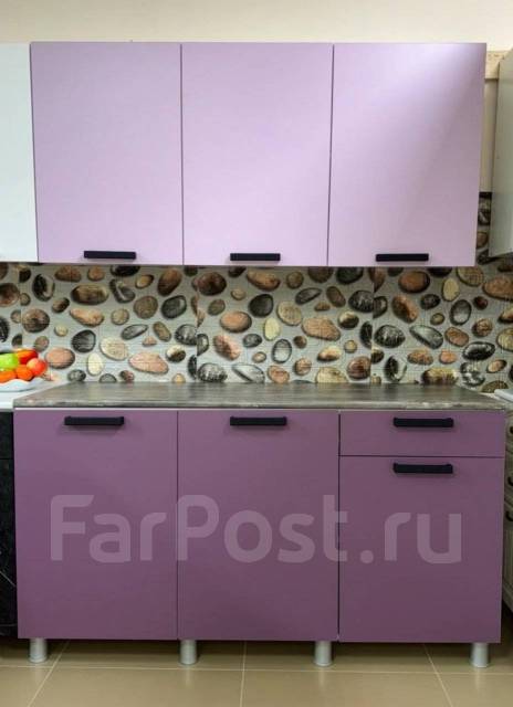 Кухня малогабаритная «Диор» Виола/лаванда, прямая, лдсп, 150,0 см ...