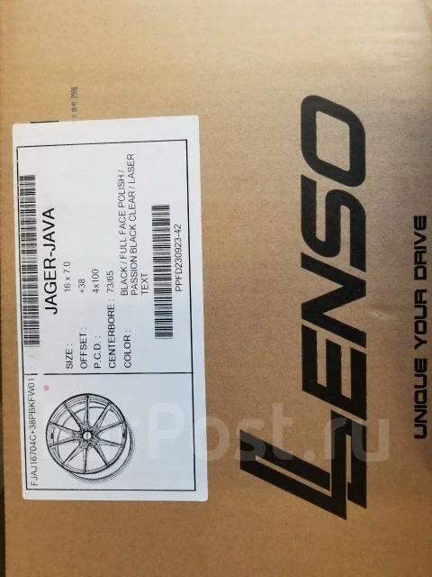 Lenso Jager Java. 7.0x16", 4x100, ET38 ����