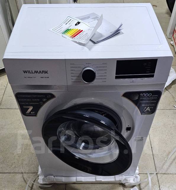 Стиральная машина Willmark 7010w 7кг. Как новая, 7,0 кг, б/у, в наличии ...