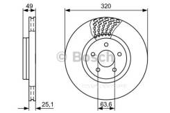   FORD KUGA 13-/Connect/Volvo C70/S40/V50 04-  . D 320 Bosch 0986479660 0986479660 