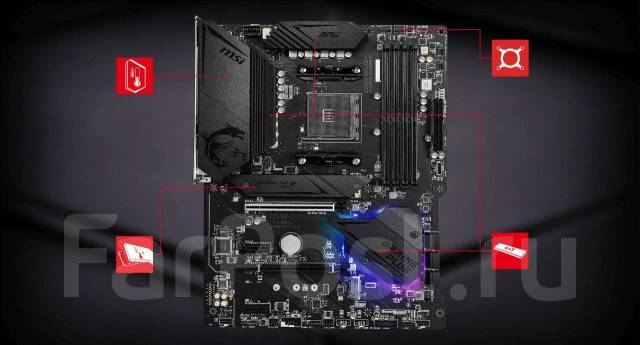 Msi mpg b550 подключение 2 плашек памяти