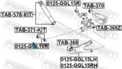 ���� ���������� | ��� ����/��� | Toyota, Lexusrx450HL GYL26, Highlander (NAP) ASU50, GSU5, GVU58, Highland Febest 0125GGL15RH 0125GGL15RH ����
