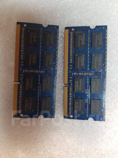 Оперативная память для ноутбука SoDimm DDR3-4GB(2GB x 2шт), 4 гб, б/у ...