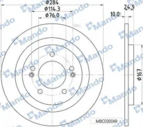 ���� ��������� | ��� | Hyundai i40 (VF) 2.0 CVVT 10.2012 - Hyundai i40 CW (VF) 2.0 CVVT 10.2012 - Mando MBC030050 MBC030050 ����
