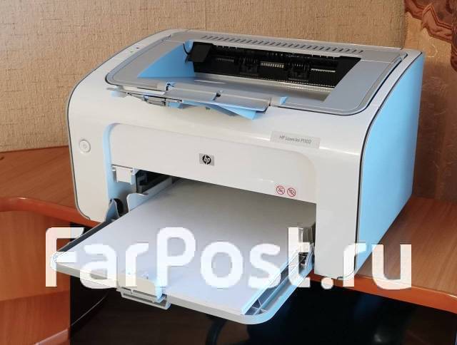 Лазерный принтер HP Laserjet P1102. Полный комплект, б/у, в наличии ...