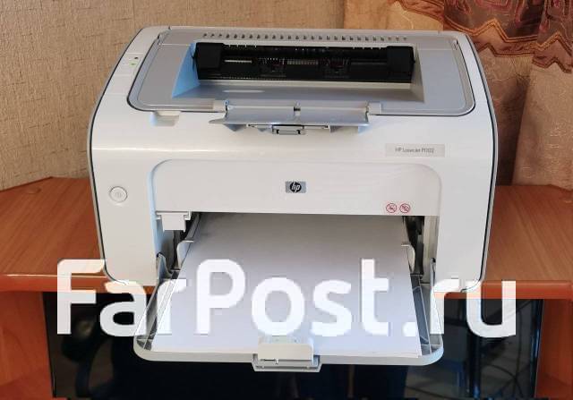 Лазерный принтер HP Laserjet P1102. Полный комплект, б/у, в наличии ...