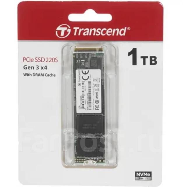 1000 ГБ SSD M.2 накопитель Transcend, 1 000 Гб, pcie, б/у, в наличии ...