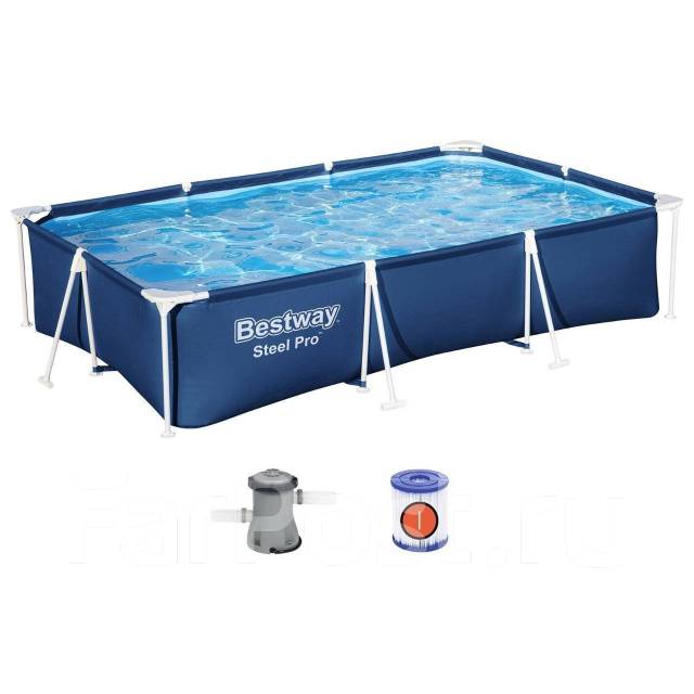 Каркасный бассейн bestway 300х201х66 #56411, новый, в наличии. Цена: 11 ...