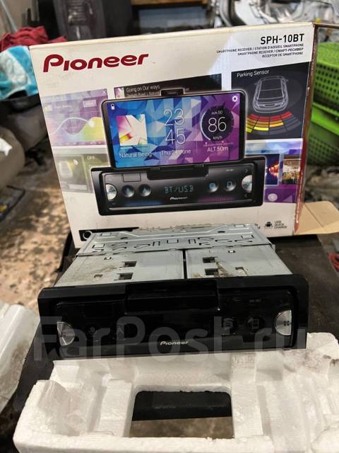 Магнитола pioneer sph-10bt + парктроники, 1 DIN — 178x50 мм, б/у, в ...