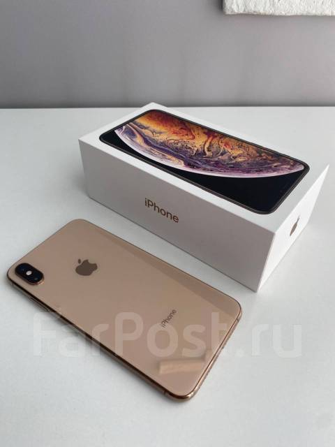 Айфон, Apple iPhone Xs Max, 256 гб, 6.50", золотой, б/у, в наличии ...