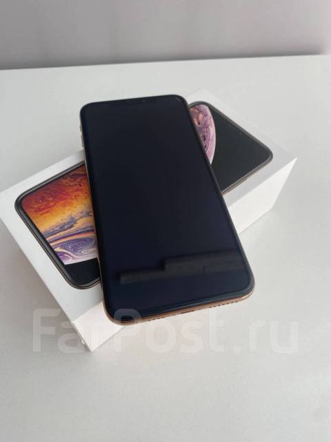 Айфон, Apple iPhone Xs Max, 256 гб, 6.50", золотой, б/у, в наличии ...