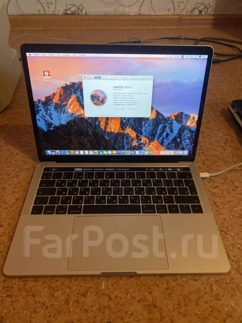 Apple MacBook Pro 13 2016 Late. 13.5", 2,9����, ��� 8 ��, ���� 256���, WiFi: 1, Bluetooth: 1, ����������� �� 10��. ����