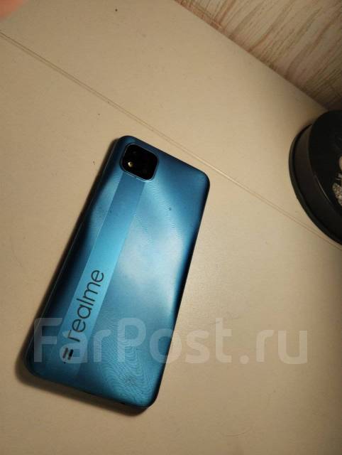 Смартфон realme c11, 32 гб, 6.52", моноблок, синий, б/у, в наличии ...