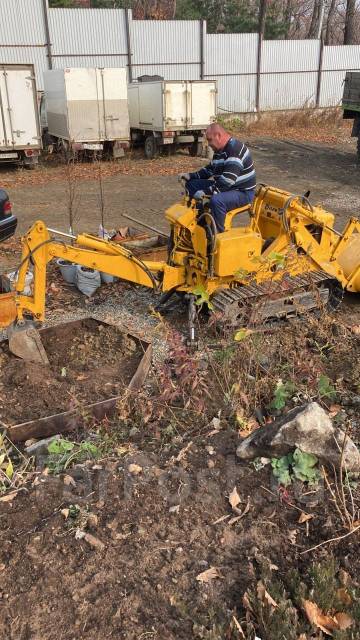 Услуги мини экскаватора-погрузчика-бульдозера. Цена 2000р в час с НДС ...