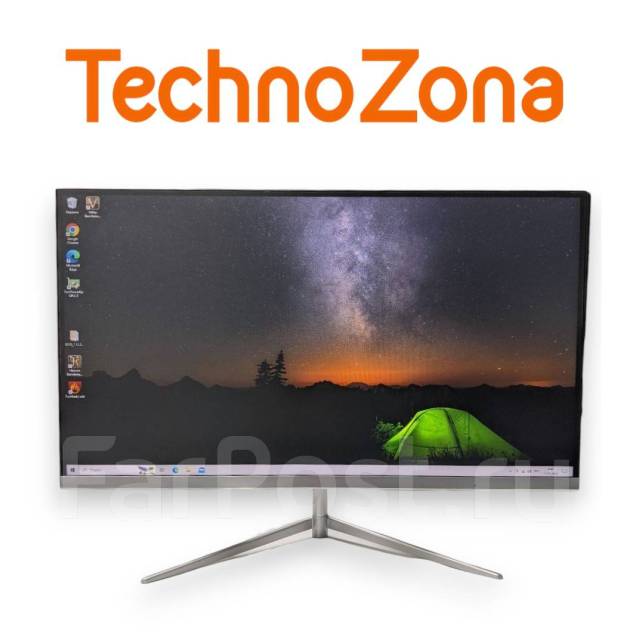 22" Монитор DEXP DF22N1 серебристый, ЖК (LCD, LED, QLED), VA, 1920x1080 ...