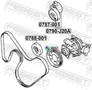 ���������� ����� 0790-J20A Febest 0790J20A 0790J20A ����
